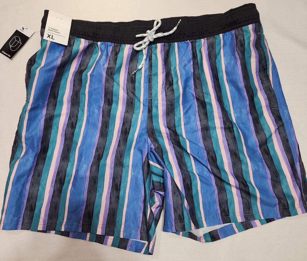 Stripe swim shorts men's XL original use